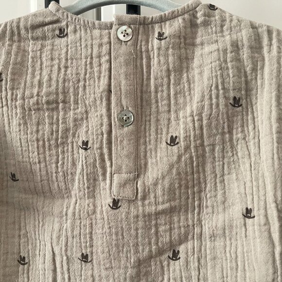 Rylee + Cru Jack long sleeve shirt -Rancher size 6-12M - Picture 3 of 3
